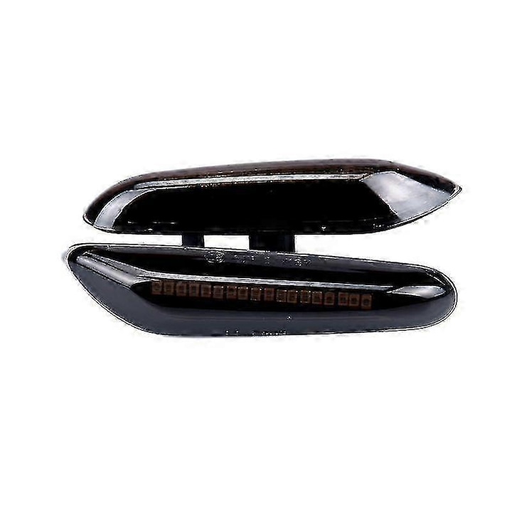 Doua semnalizatoare LED cu lumini de pozitie laterale pentru modelele BMW E46, E36, E60, E61 si E90