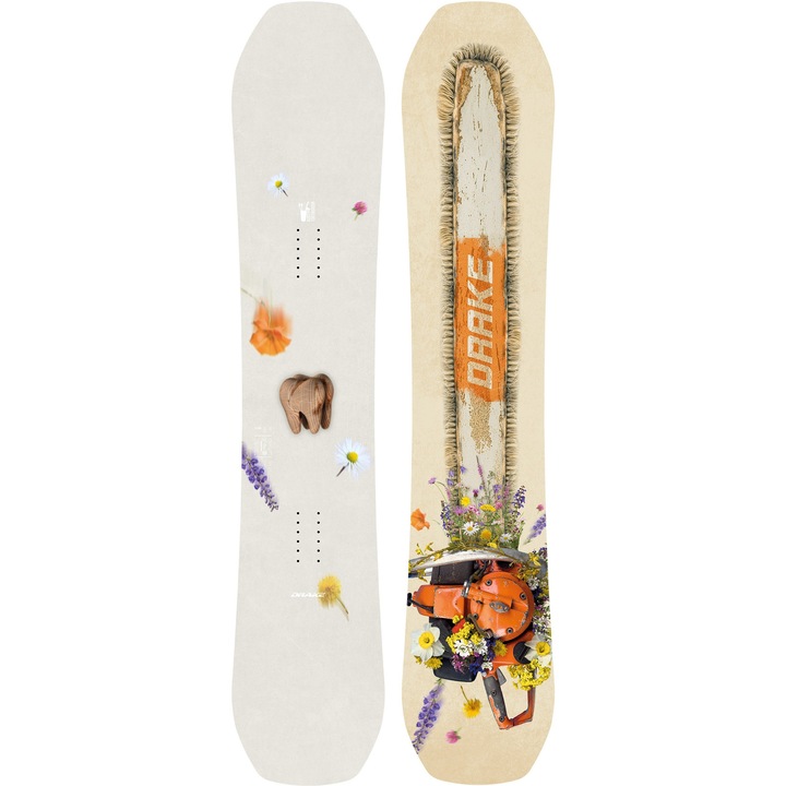 Placa snowboard Drake, Battle Rusty, 155W cm, talpă Sintra 8000 Premium P-Tex