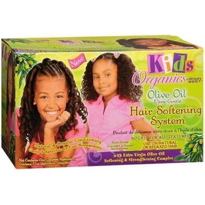 Africa's Best Kids Organics Hajkezelő Készlet olívaolajjal, ultra-lágy formula, minden hajtípusra