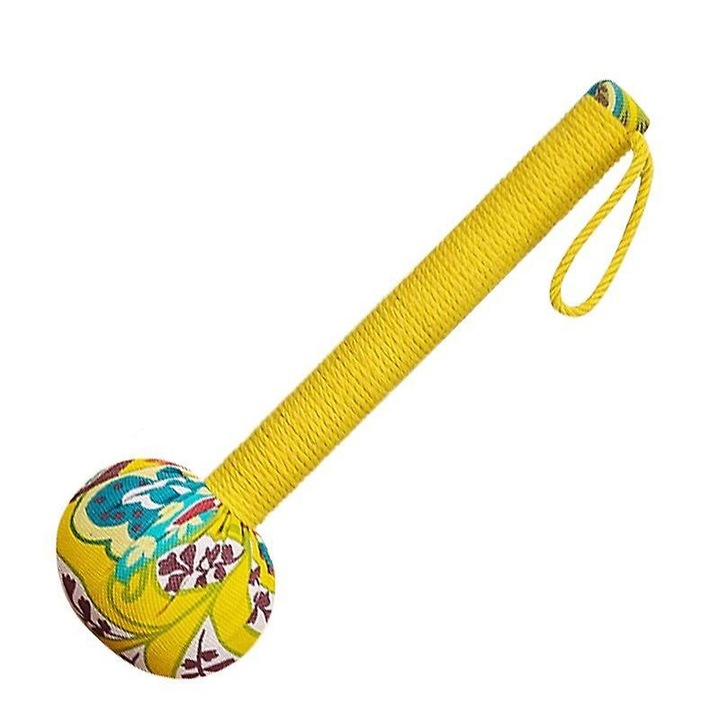 Ciocan de masaj, Meridian, design portabil, maner confortabil, Galben