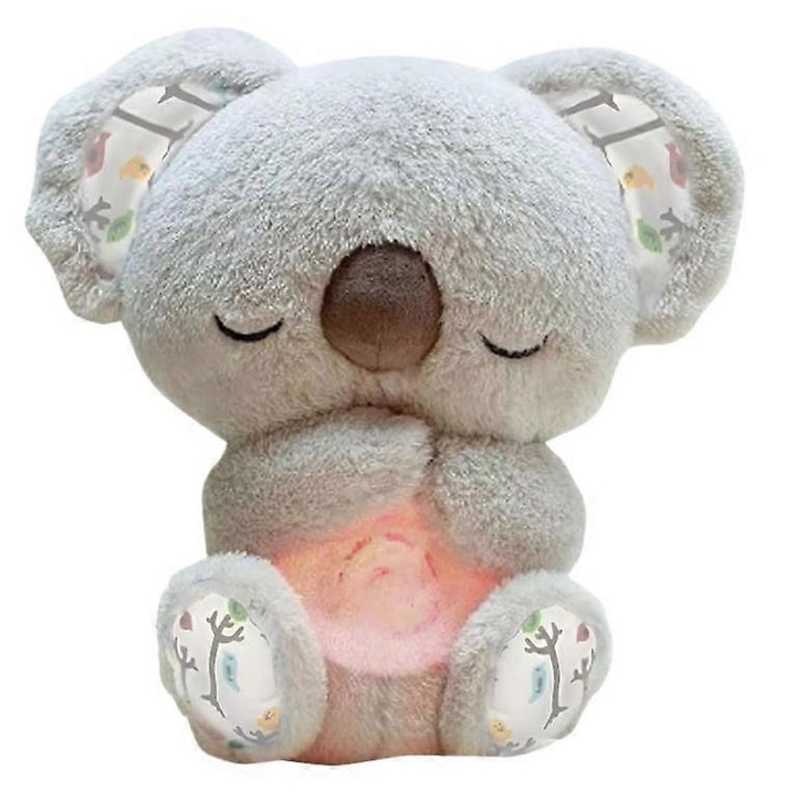 Плюшена играчка, със сензорни детайли, музика и светлина, за релакс и намаляване на тревожността, многоцветна, 30x30 см