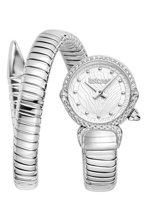 JUST CAVALLI, Ceas din otel inoxidabil, Argintiu