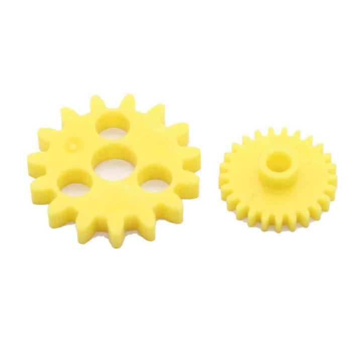 Set pinioane odometru 25 dinti + pinion suport 15 dinti, galben, pentru Holden VN VP VR VS Commodore si Ford XF EA EB ED