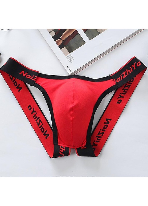 Férfi alsónemű, piros alsó, pamutkeverék, L nemzetközi