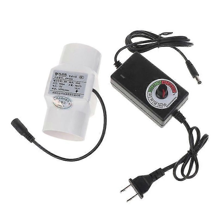 Ventilator de evacuare 50mm, 6W, 14700rpm, pentru ventilatie, cu adaptor US