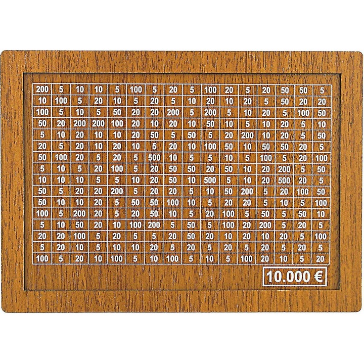 Banca de economii din lemn cu contor, 20x14.5x6.6cm, decor retro, cadou pentru casa