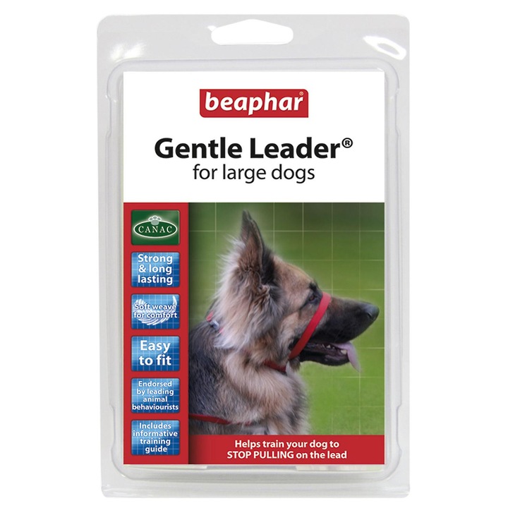 Нашийник за кучета Beaphar Gentle Leader, червен, размер L