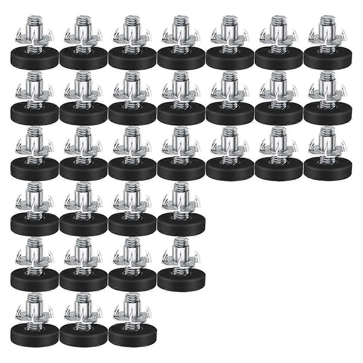 Set 32 Piese Picioare Reglabile pentru Mobilier, Metal, Ajustabile, Non-alunecare