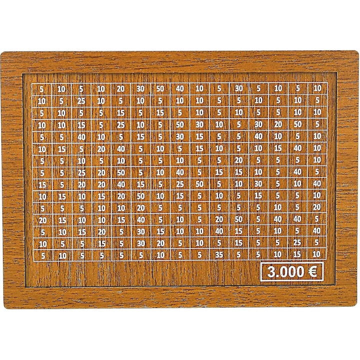 Pusculita din lemn cu contor, 20x14.5x6.6cm, decor retro