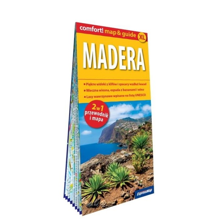 Ghid turistic Comfort! Madera, ExpressMap, 2 in 1, format XL, informatii utile, harti detaliate