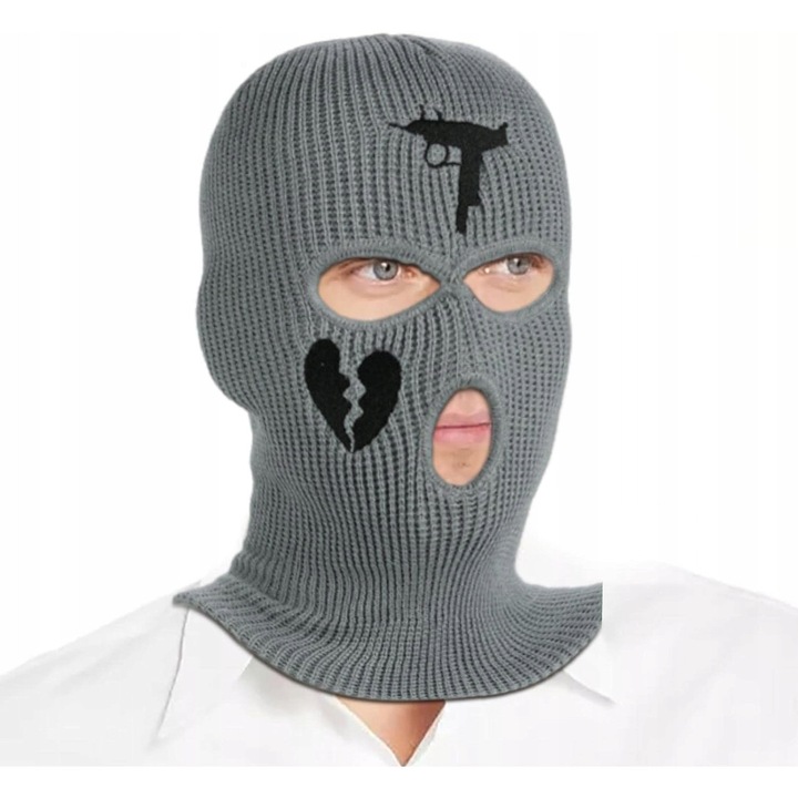 Unisex sapka 3 nyílással, meleg, szélálló, akril, téli sportokhoz