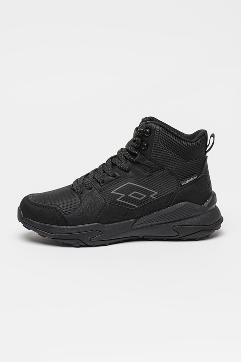 Lotto, Pantofi sport mid-cut impermeabili Gadir, Negru