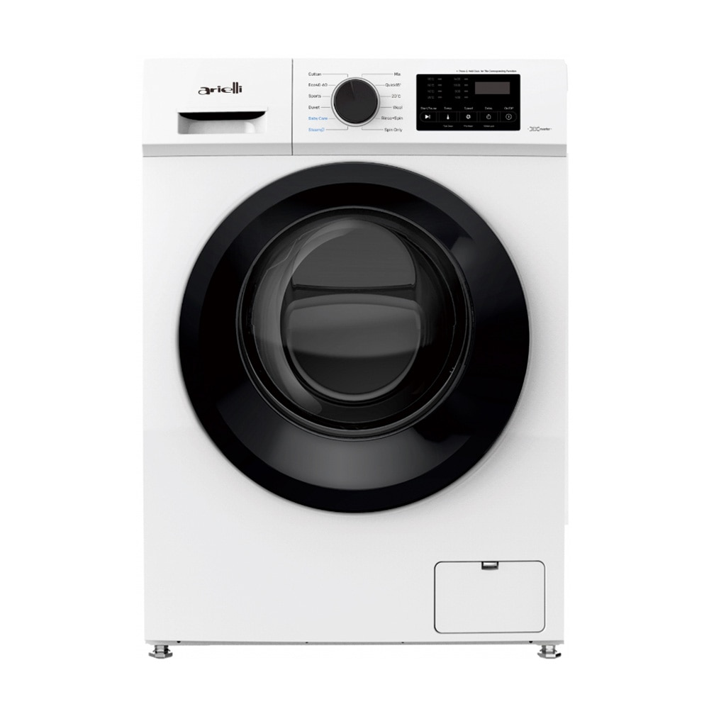 Masina de spalat rufe Arielli AWM-70415 INV, Motor inverter, Program Steam, Afisaj LED, Start intarziat, 7 kg, 1400 rpm, Clasa A, Alba
