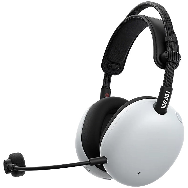 Casti Gaming SONY INZONE H9 II WH-G910NW, Noise cancelling, Wireless, Bluetooth/LE/2.4GHz/Cablu, 360 Spatial Sound, Microfon AI Noise Reduction, 30 ore autonomie, pentru PC, Alb