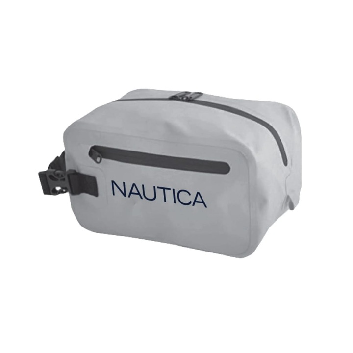 Nautica neszesszer, PVC 500D, szürke, 28x16x11.5cm
