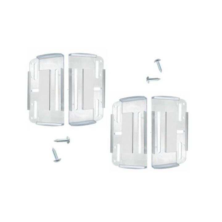 Set suport numar inmatriculare auto slim Transparent 4buc