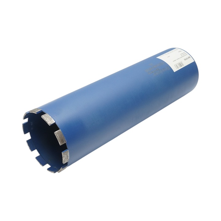 Carota diamantata 122x450mm cu filet interior 1-1/4 UNC, gaurire umeda pentru beton, caramida Breckner Germany