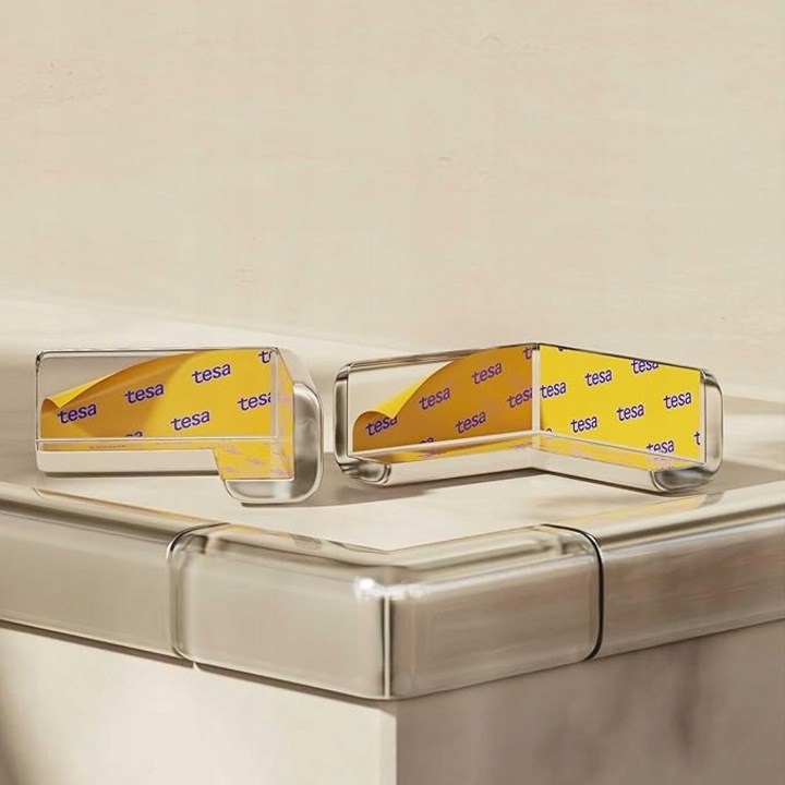 Set protectie colturi si banda autocolanta, transparent, 2m + 6 colturi, 3,5x3,5x2,4cm