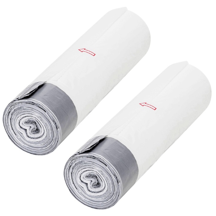 Set 2 Role Saci Igienici pentru Litiera, Sofia CONCEPT®, Saci Gunoi pentru Pisici cu Snur, Grosi, 79cm * 45cm, 20 buc