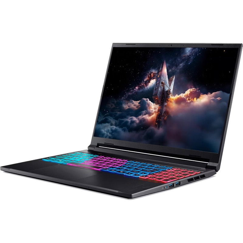 Laptop Acer Gaming 16'' Nitro V 16S AI ANV16S-61, WQXGA IPS 180Hz, Procesor AMD Ryzen™ AI 9 365 (24M Cache, up to 5.0 GHz), 32GB DDR5, 1TB SSD, GeForce RTX 5070 8GB, No OS, Black