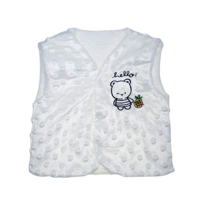 Vesta pentru baieti, Mini Junior VST2108A-68, Alb 121759