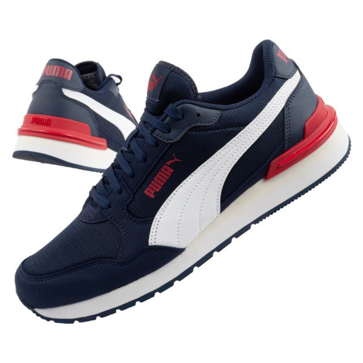 Tenisi sport Puma ST Runner v4 pentru barbati, bleumarin la moda, Bleumarin
