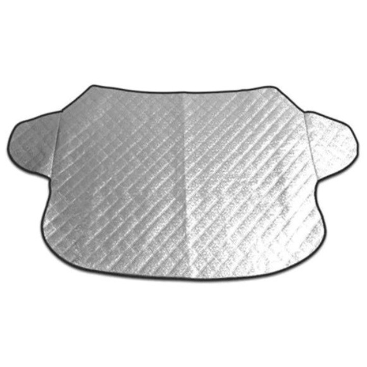 Protectie parbriz, XL husa geam auto, anti-inghet si parasolar, universal, prelata ARGINTIE