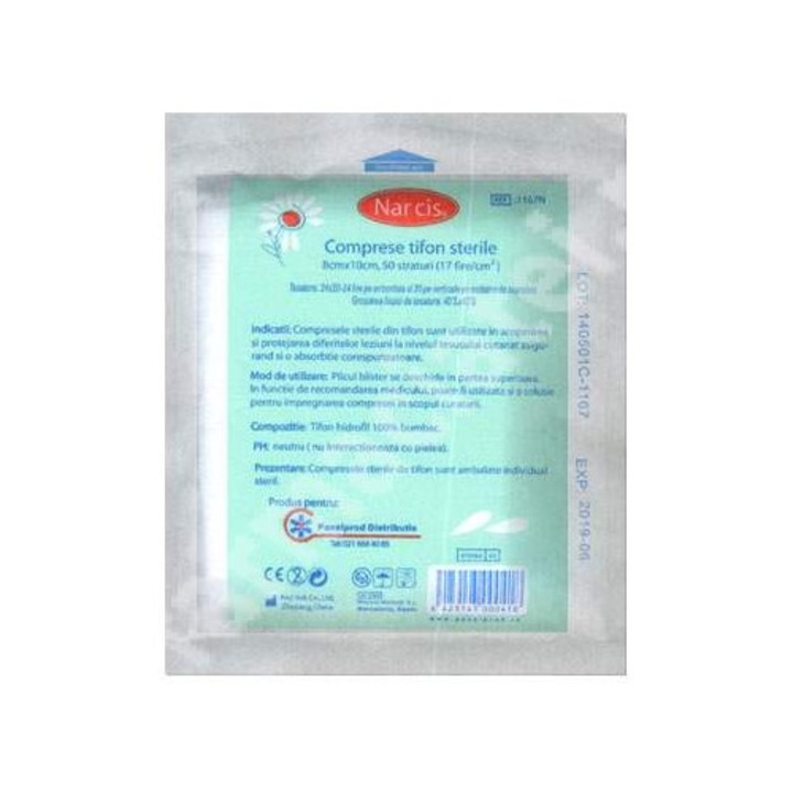 Narcis Comprese Sterile 8/10cm Ctx50 Buc