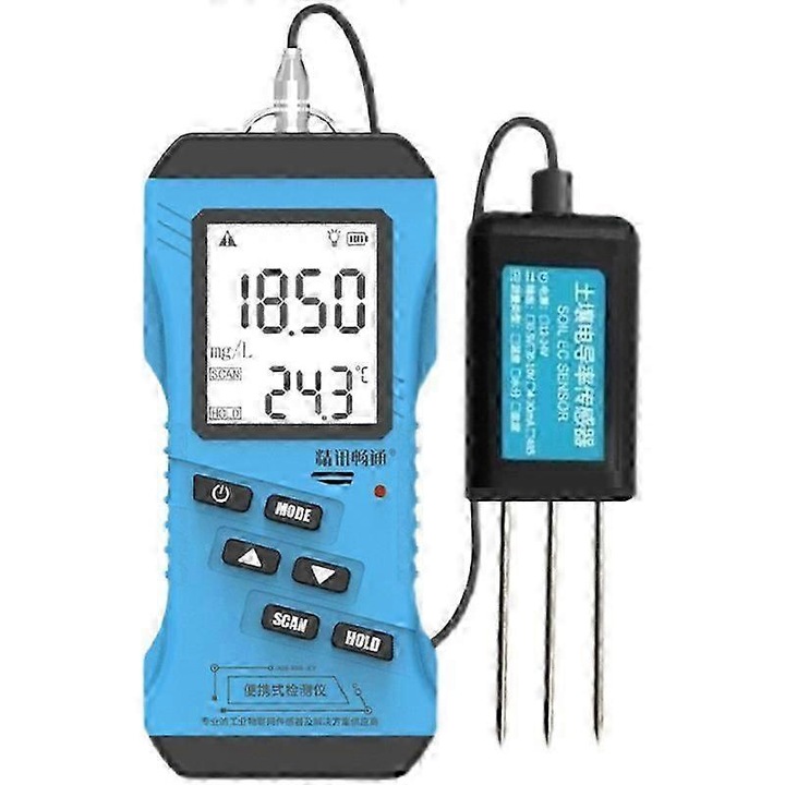 Tester multifunctional sol, JXBS-3001-SCY-PT, masurare pH, EC, NPK, umiditate, temperatura, display LCD 3 inch
