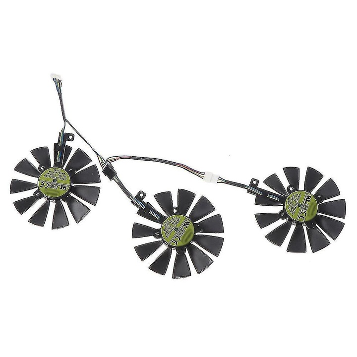 PC ventilátor, 87mm, 3 darab, ASUS STRIX GTX 1080/980Ti/1060/1070 számára