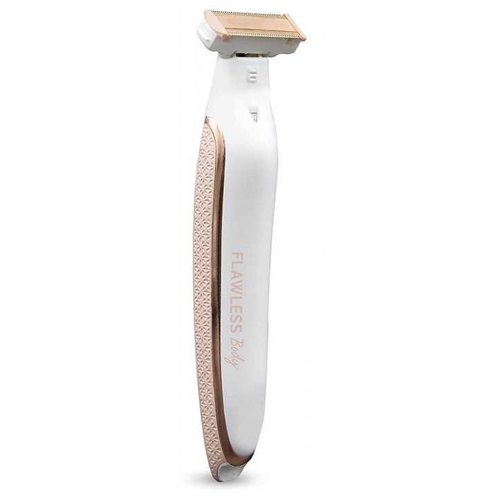 Epilator Flawless, alb/roz, cu trimmer, iluminare LED, reincarcabil