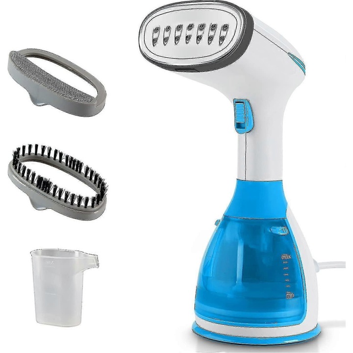 Fier de calcat cu abur portabil 1500W, 280ml, design ergonomic, incalzire rapida, multicolor
