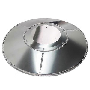 Scut reflector pentru incalzitor de terasa, 33 inch, montare cu 3 gauri, argintiu