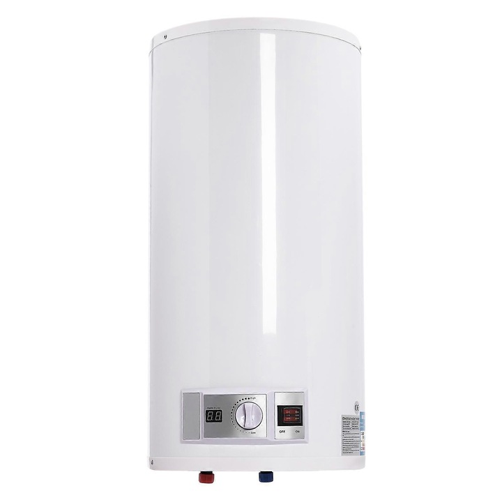 Gyorsfűtésű elektromos bojler, 50L, 2000W, fehér, falra szerelhető