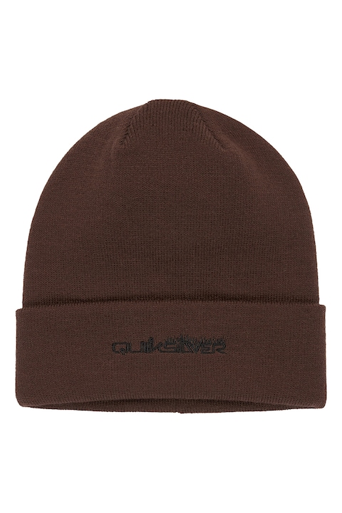 QUIKSILVER, Caciula cu broderie logo Midnight, Maro fango