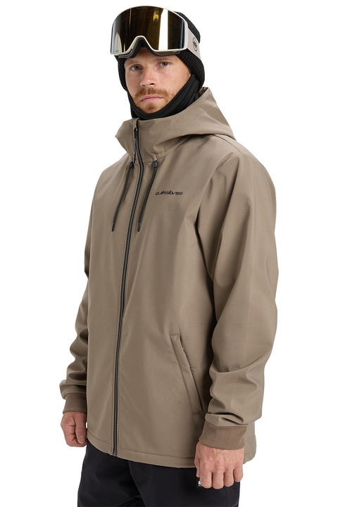 QUIKSILVER, Geaca cu gluga pentru ski Live for the dream, Maro taupe