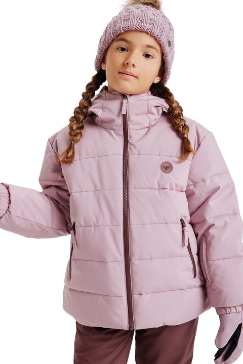 ROXY, Geaca cu gluga pentru ski Snowyhill, Roz prafuit