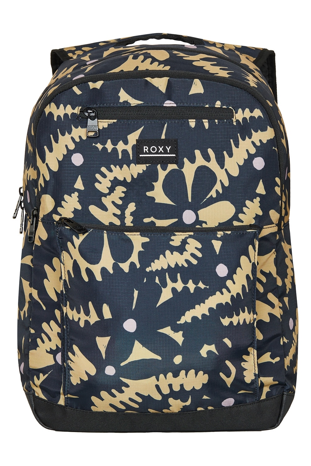 ROXY, Rucsac cu model floral Active - 24 L, Albastru ultramarin, Bej