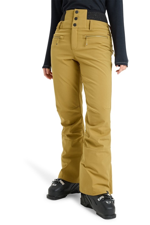 ROXY, Pantaloni cu talie inalta pentru ski Rising, Galben mustar
