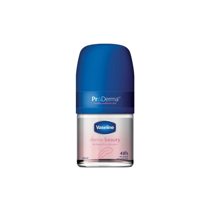Deodorant roll-on antiperspirant 48h Pro Derma Beauty, 50 ml, Vaseline