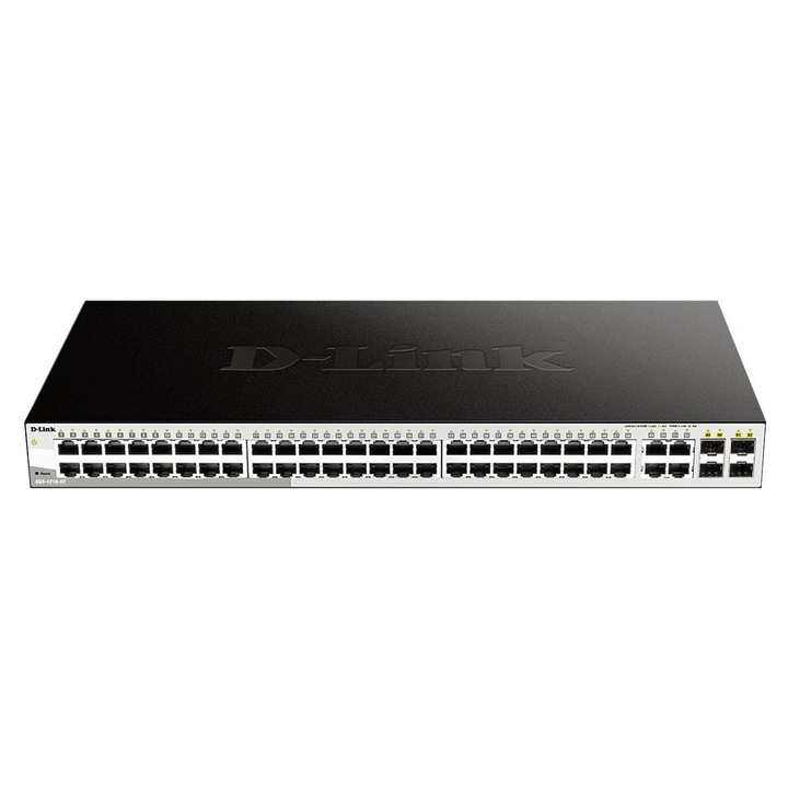 Switch D-Link DGS-1210-52MP, 52 porturi, 10/100/1000 MBs