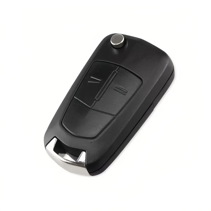 Csere távirányítós kulcsház Opel Meriva, Tigra, Corsa, Signum, Vectra, Astra modellekhez, 2 gombos, HU100 pengével