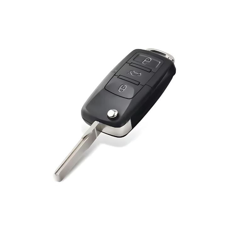 Кутия за ключ за Volkswagen VW Golf, Polo, Passat, Touran, Transporter, EOS, 3 бутона, черна
