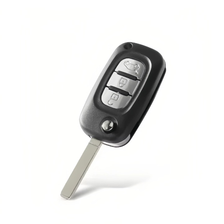 Carcasa cheie de schimb cu lama 307/VA2 compatibila cu Renault Fluence, Clio, Megane, Kangoo, Modus, 3 butoane