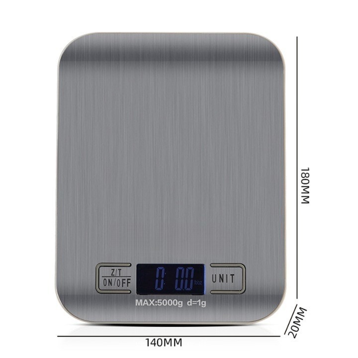 Cantar de Bucatarie Digital – Precizie, Design Modern, 5000g, Argintiu