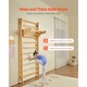 Scara de catarat, Scara de perete suedeza, 10 niveluri, Material Lemn, pentru Sala de Sport, Loc de Joaca Interior