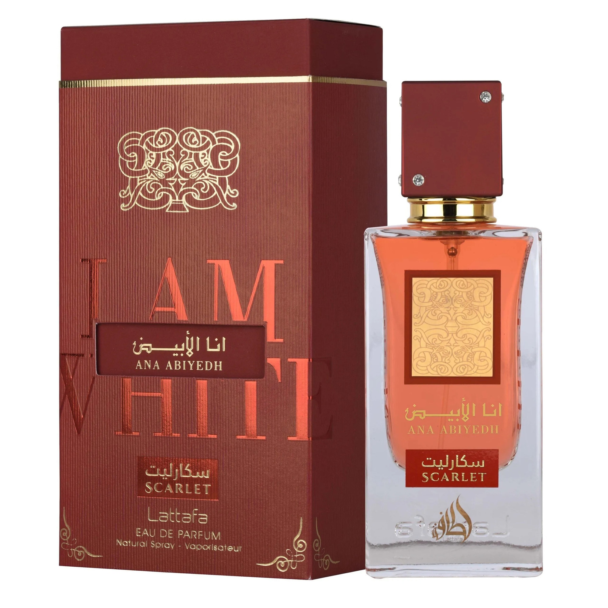 香水(女性用) Lattafa Ana abiyedh Scarlet Apa de Parfum dama Lattafa Ana Abiyedh Scarlet, 60 ml, note
