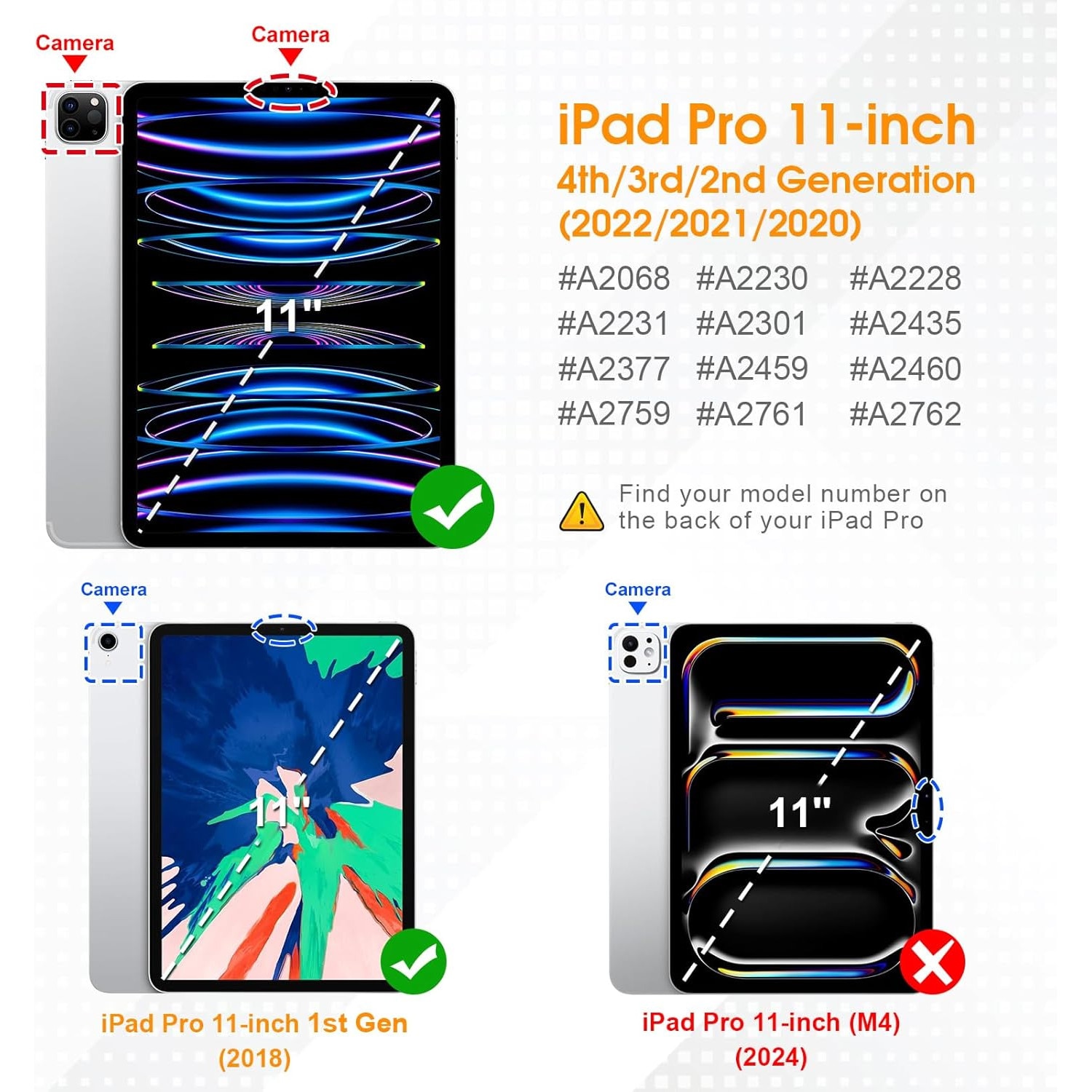 Husa premium pentru tableta Apple iPad Air 11" (2024), Sigloo, interior imitatie piele, suport Smart Pen, spate din PC transparent, rezista la socuri, Roz Gold