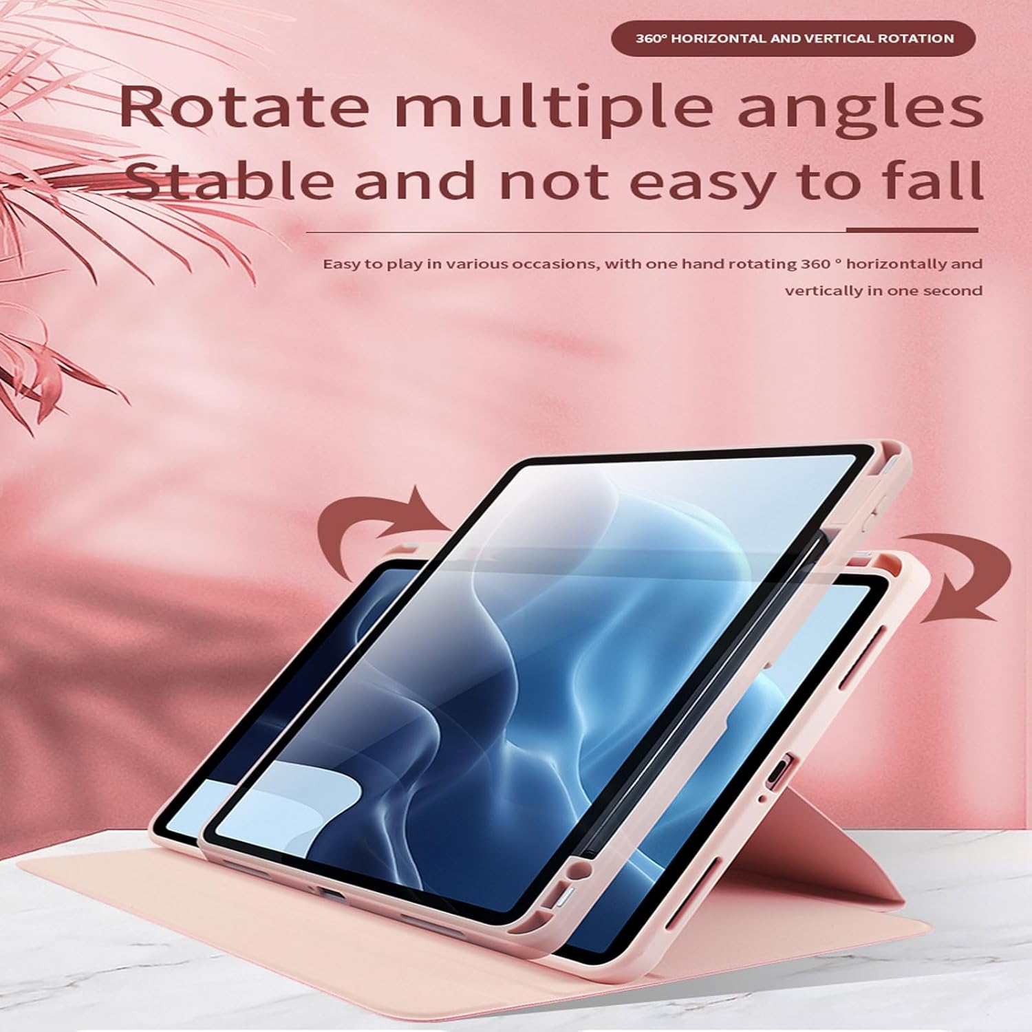 Husa premium pentru tableta Apple iPad Air 11" (2024), Air 5, Air 4, (11/10.9 Inch), Protectie Completa, Suport SmartPen, Blue laguna