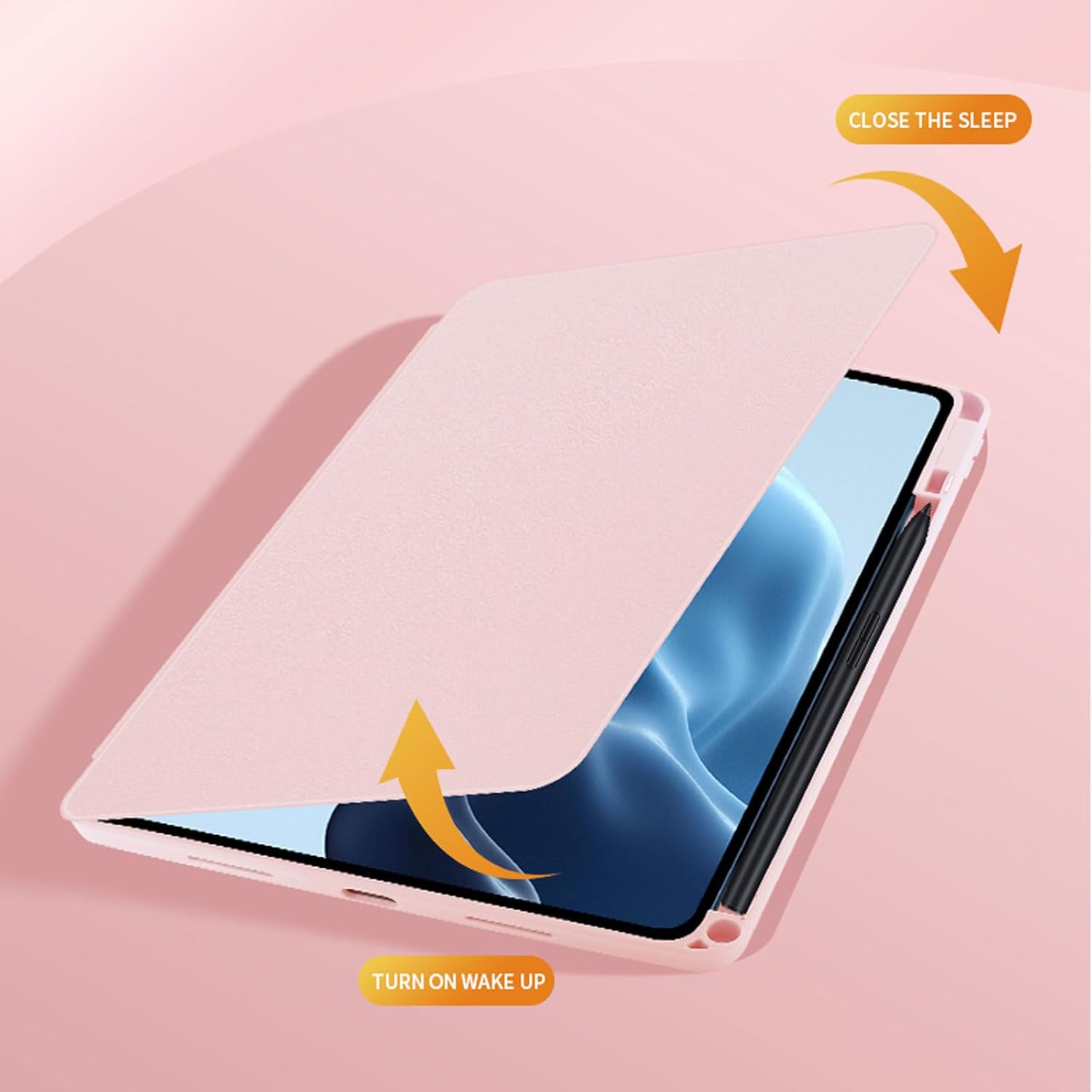 Husa premium pentru tableta Apple iPad Air 11" (2024), Air 5, Air 4, (11/10.9 Inch), Protectie Completa, Suport SmartPen, Blue laguna